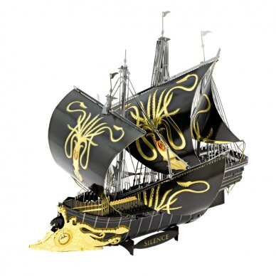 Metalinis 3D konstruktorius Sostų karai Greyjoy laivas Metalinis 3D konstruktorius Sostų karai Greyjoy laivas