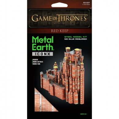 Metalinis 3D konstruktorius Sostų karai Raudonoji pilis Metalinis 3D konstruktorius Sostų karai Raudonoji pilis