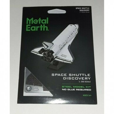 Metalinis 3D konstruktorius " Space Shuttle Discovery " spalvotas 1
