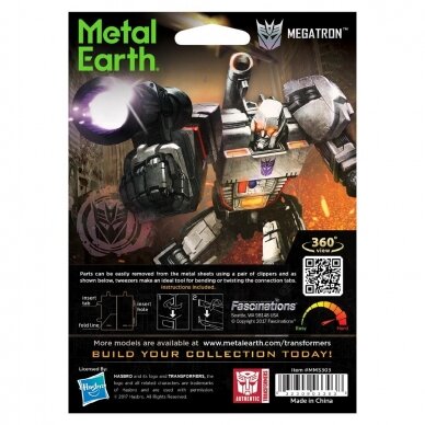 Metalinis 3D konstruktorius "Transformers Megatron"
