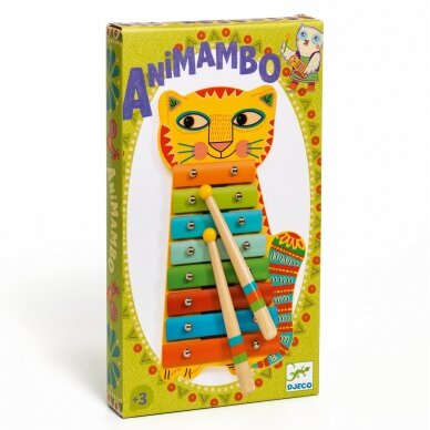 Metalofonas Djeco Katinėlis 3 Metalofonas Djeco Katinėlis 3