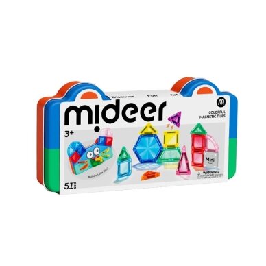 Mideer MINI magnetinis konstruktorius metalinėje dėžutėje „Geometrija“ – 51 dalis Mideer MINI magnetinis konstruktorius metalinėje dėžutėje „Geometrija“ – 51 dalis