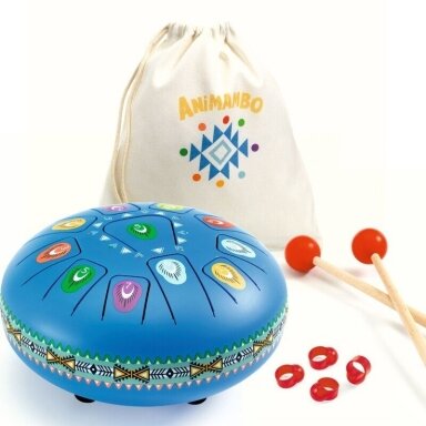 Muzikinis instrumentas Djeco Metalinis būgnas DIDELIS Muzikinis instrumentas Djeco Metalinis būgnas DIDELIS