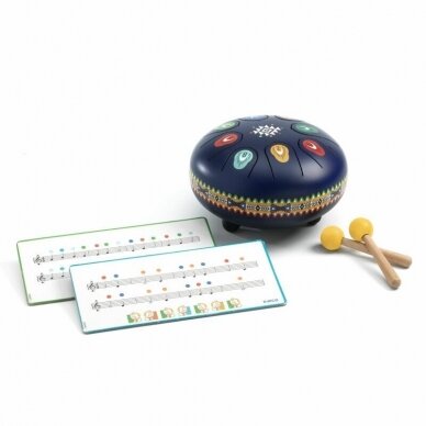 Muzikinis instrumentas Djeco Metalinis būgnas 4 Muzikinis instrumentas Djeco Metalinis būgnas 4