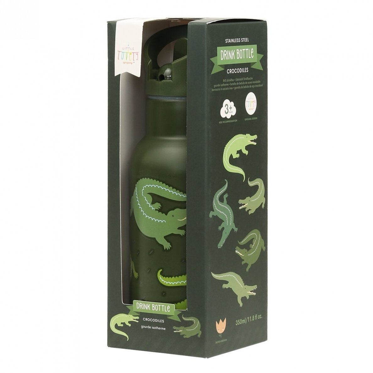 Nerūdijančio plieno gertuvė Krokodiliukai, 350ml 3 Nerūdijančio plieno gertuvė Krokodiliukai, 350ml 3