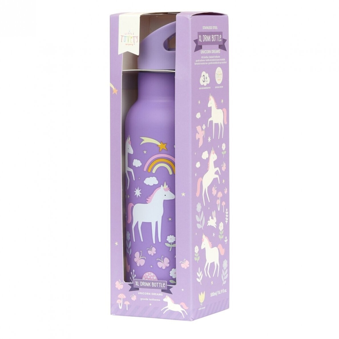 Nerūdijančio plieno gertuvė Vienaragio svajonė, XL 500ml 3 Nerūdijančio plieno gertuvė Vienaragio svajonė, XL 500ml 3