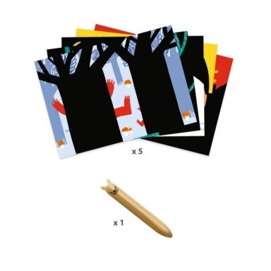 Nutrinamų kortelių rinkinys Apie gyvūnus, +18mėn