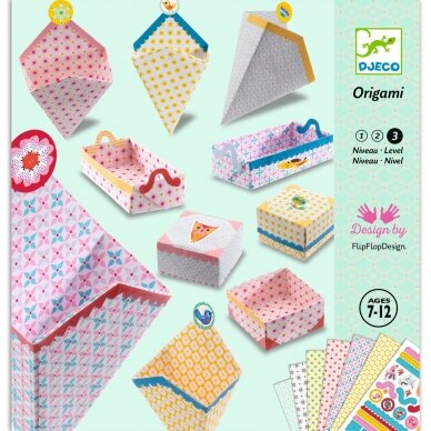 Origami rankdarbis Dėžutės Origami rankdarbis Dėžutės