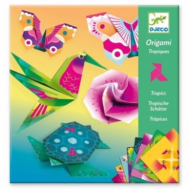 Origami rankdarbis „Tropikai“ Origami rankdarbis „Tropikai“