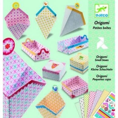Origami rankdarbis „Dėžutės“