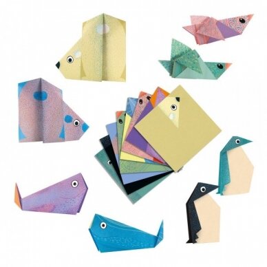 Origami rankdarbis „Poliariniai gyvūnai" 3