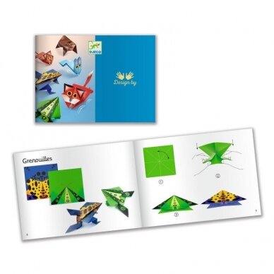 Origami rinkinys Šokinėjantys gyvūnai 5 Origami rinkinys Šokinėjantys gyvūnai 5