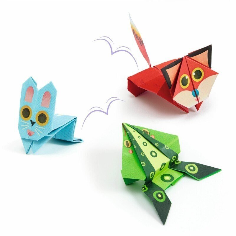 Origami rinkinys Šokinėjantys gyvūnai 3 Origami rinkinys Šokinėjantys gyvūnai 3