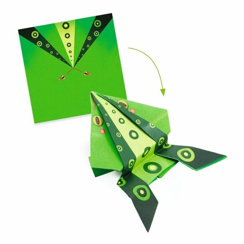 Origami rinkinys Šokinėjantys gyvūnai 1 Origami rinkinys Šokinėjantys gyvūnai 1