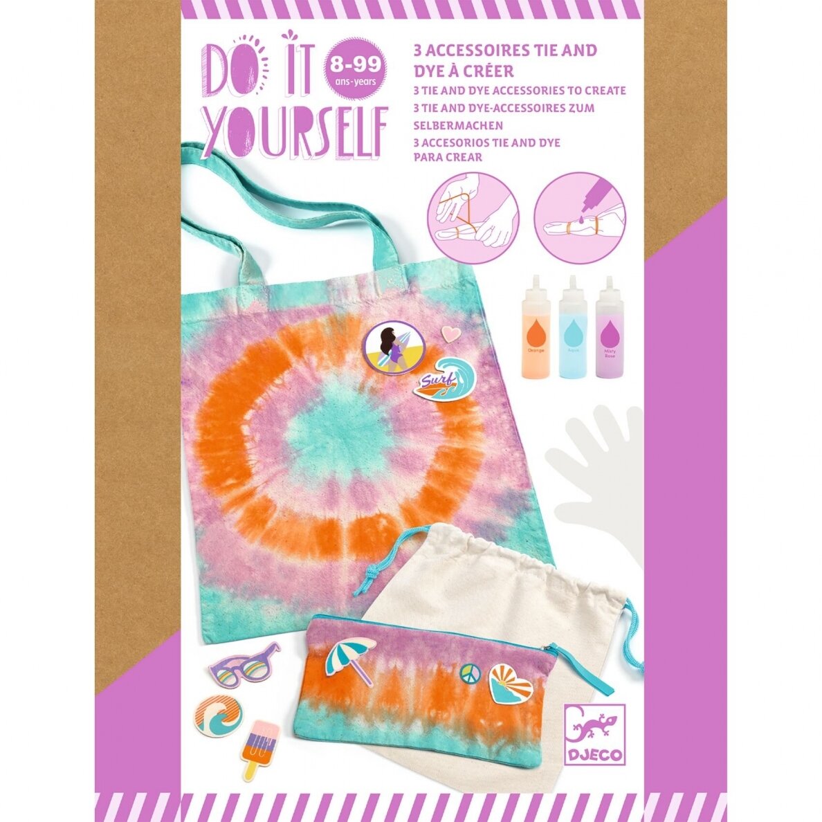Pasidaryk pats Batikos rinkinys Saulės stovykla 4 Pasidaryk pats Batikos rinkinys Saulės stovykla 4