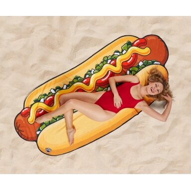Paplūdimio kilimėlis, Hot Dog Paplūdimio kilimėlis, Hot Dog