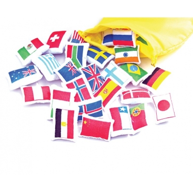 Pasaulio vėliavos - rinkinys medžiaginiam žemėlapiui