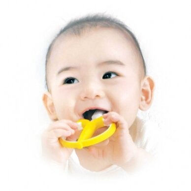 Pirmasis dantų šepetėlis EDISONmama „Bananas“ 3