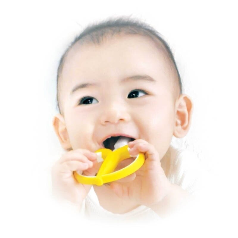 Pirmasis dantų šepetėlis EDISONmama „Bananas“ 3 Pirmasis dantų šepetėlis EDISONmama „Bananas“ 3