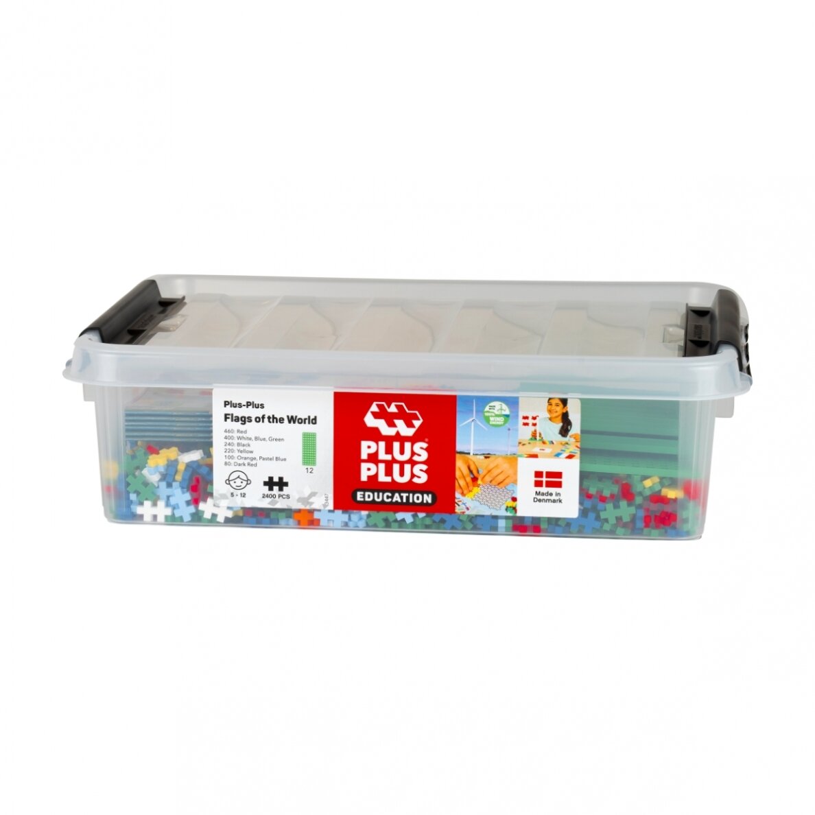 Plus Plus edukacinė dėžė, Pasaulio Vėliavos, 2400 det. 1 Plus Plus edukacinė dėžė, Pasaulio Vėliavos, 2400 det. 1