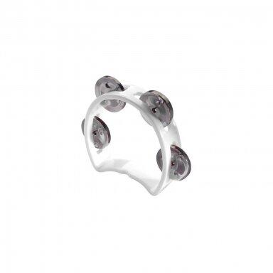 Plastikinis tamburinas MINI Stagg, baltas Plastikinis tamburinas MINI Stagg, baltas