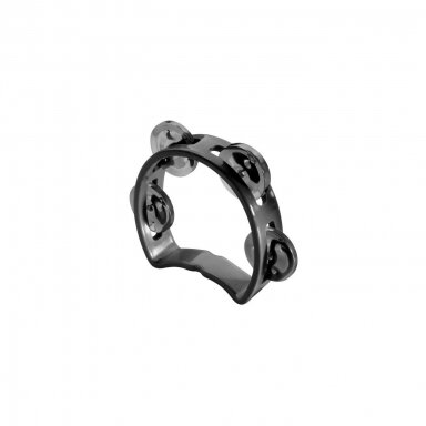 Plastikinis tamburinas MINI Stagg, juodas Plastikinis tamburinas MINI Stagg, juodas