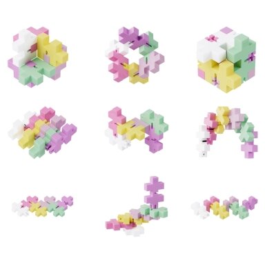 Plus Plus galvosūkis, Hexel Bubblegum