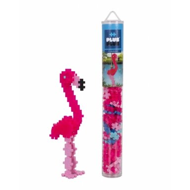 Plus Plus konstruktorius, Flamingas, 100 vnt. Plus Plus konstruktorius, Flamingas, 100 vnt.