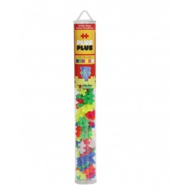 Plus Plus konstruktorius, Mini neoninių spalvų, 100 vnt Plus Plus konstruktorius, Mini neoninių spalvų, 100 vnt