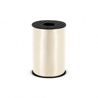 Plastikinė juostelė, kreminė, 5 mm/225 m, 1 vnt Plastikinė juostelė, kreminė, 5 mm/225 m, 1 vnt