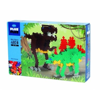 Plus Plus konstruktorius, Dinozaurai, Mini bazinės 480 Plus Plus konstruktorius, Dinozaurai, Mini bazinės 480