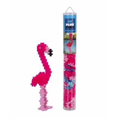 Plus Plus konstruktorius, Flamingas, 100 vnt. Plus Plus konstruktorius, Flamingas, 100 vnt.