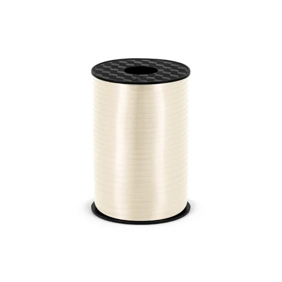 Plastikinė juostelė, kreminė, 5 mm/225 m, 1 vnt Plastikinė juostelė, kreminė, 5 mm/225 m, 1 vnt