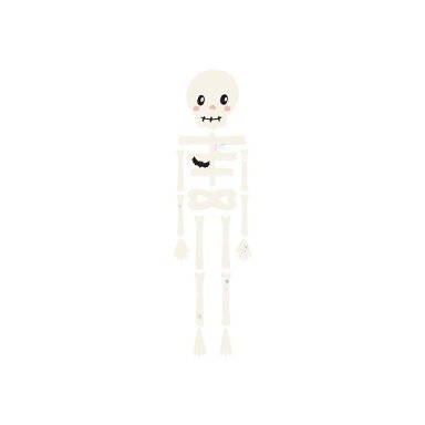 Pakabinama popierinė deoracija, Skeletas 110cm