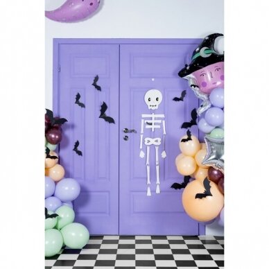 Pakabinama popierinė deoracija, Skeletas 110cm 3 Pakabinama popierinė deoracija, Skeletas 110cm 3