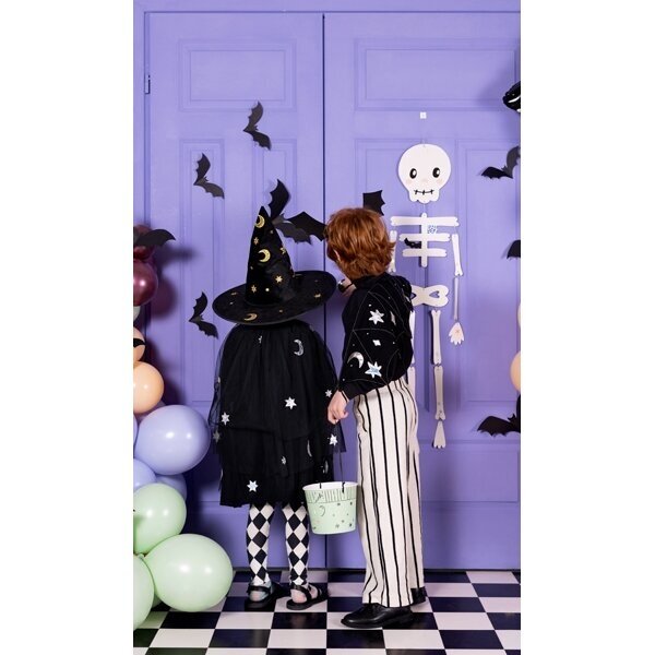Pakabinama popierinė deoracija, Skeletas 110cm 8 Pakabinama popierinė deoracija, Skeletas 110cm 8