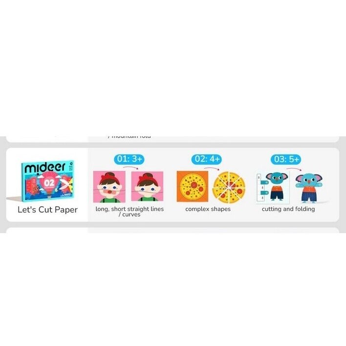 Popieriaus kirpimo užduotėlės Mideer 1 Lygis 2 Popieriaus kirpimo užduotėlės Mideer 1 Lygis 2