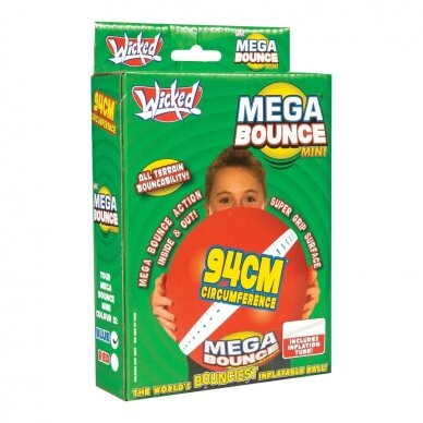 Pripučiamas kamuolys "Mega Bounce" mini  30cm raudonas