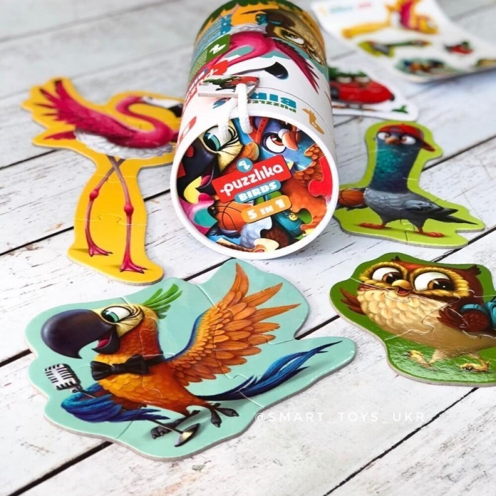Puzzlika dėlionė "Paukščiai" 1