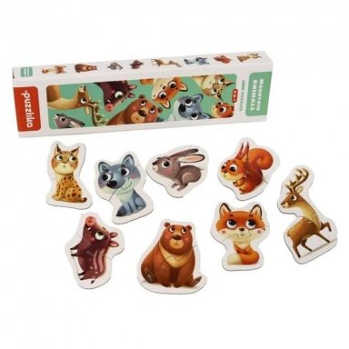 Puzzlika dėlionė "Miško gyvūnai" Puzzlika dėlionė "Miško gyvūnai"