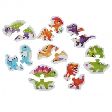 Puzzlika dėlionė "Dinozaurai" 2 Puzzlika dėlionė "Dinozaurai" 2