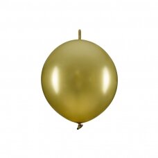 Rišami balionai 33cm, auksiniai