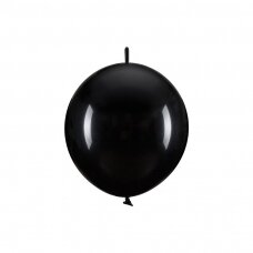 Rišami balionai 33cm, juodi