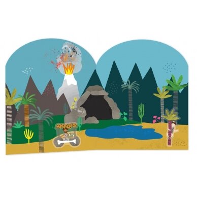 Rinkinys su daugkartiniais lipdukais, Dinozaurai 3 Rinkinys su daugkartiniais lipdukais, Dinozaurai 3