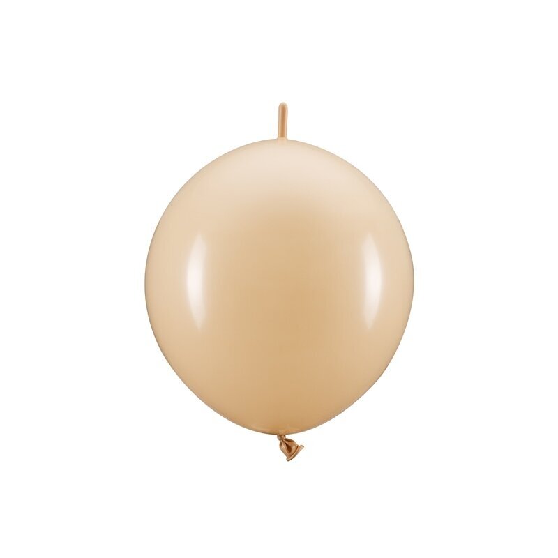 Rišami balionai 33cm, kūnos spalvos nude