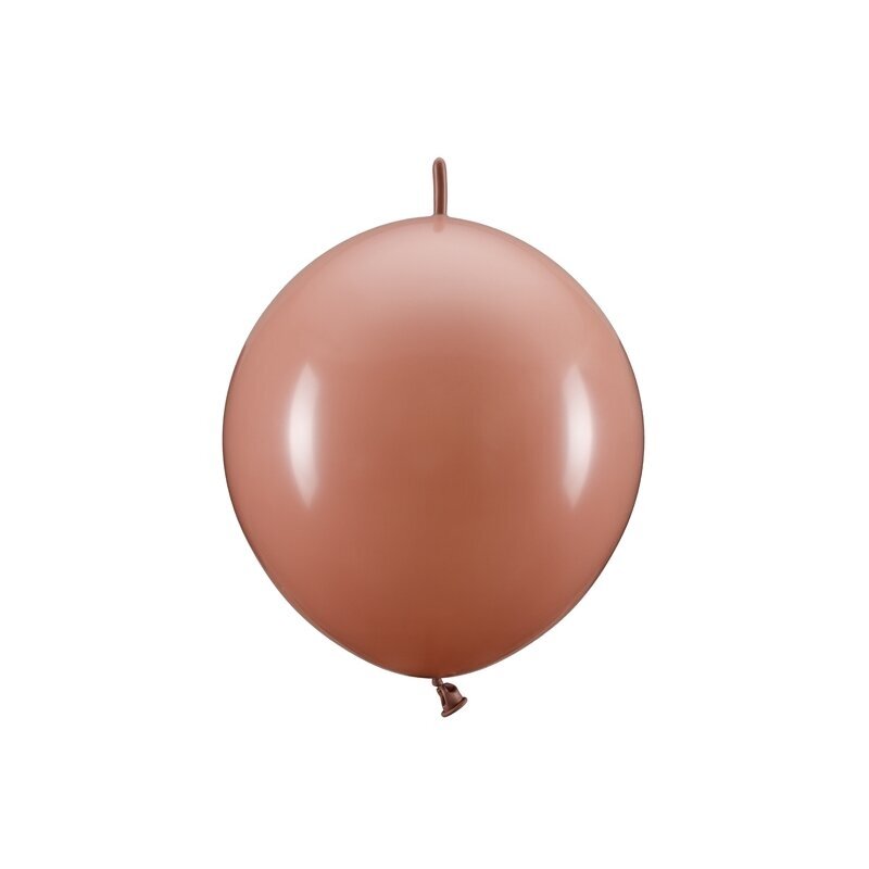 Rišami balionai 33cm, pelenų rožinė