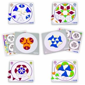 SEPP magnetinių mozaikų rinkinys Mandala, 6 vaikams