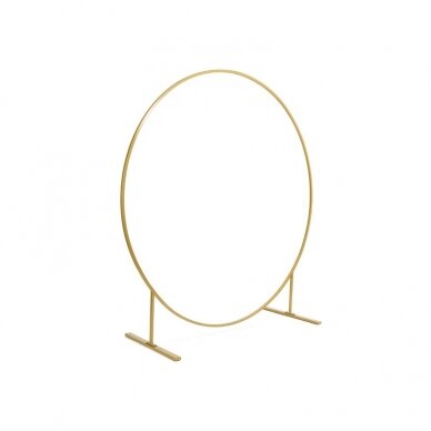 Apvalus fono stovas, auksinis, 2m Apvalus fono stovas, auksinis, 2m