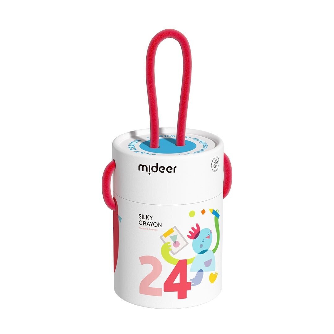 Šilkinės kreidelės mideer 24 spalvos Šilkinės kreidelės mideer 24 spalvos