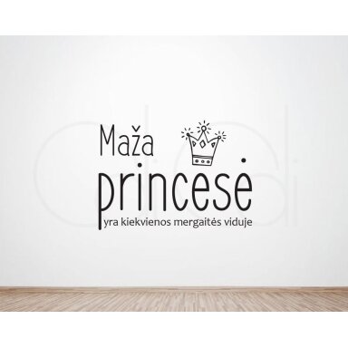 Sienos lipdukas "Maža princesė" Sienos lipdukas "Maža princesė"